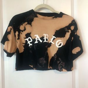 Washed Pablo Cropped Tee 🕷